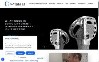 Catalyst Orthopaedics and Sports Medicine website