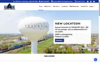 Elite Driving School of Boise website