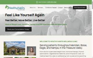 Healthy Habits Wellness Clinic website
