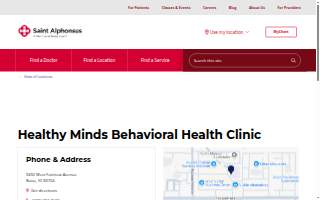 Healthy Minds Behavioral Health Clinic website