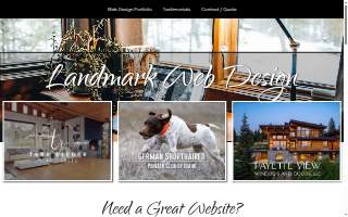 Landmark Web Design website
