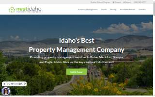 Nest Idaho Property Management website