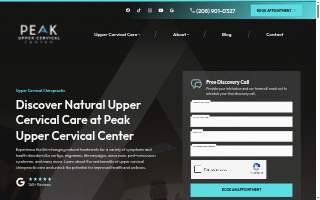 Peak Upper Cervical Center (Formerly Peak Chiropractic) website