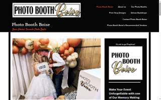 Photo Booth Boise website