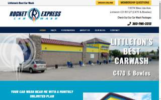 Rocket Express Car Wash of Boise website