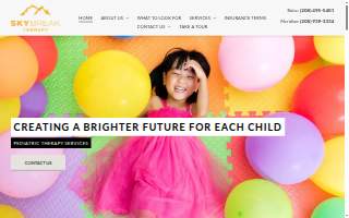 SkyBreak Therapy website