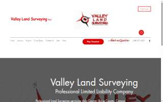 Valley Land Surveying, PLLC website