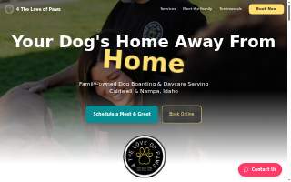4 The Love Of Paws website