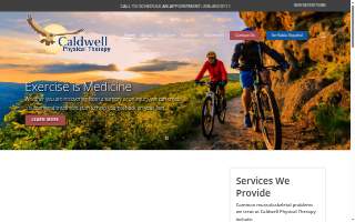 Caldwell Physical Therapy website
