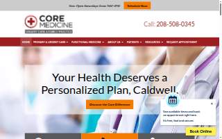 Core Medicine of Idaho website