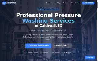 Fleet to Farm Pressure Washing, LLC website
