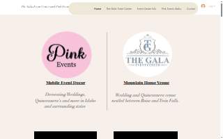Pink Events Idaho of Caldwell website