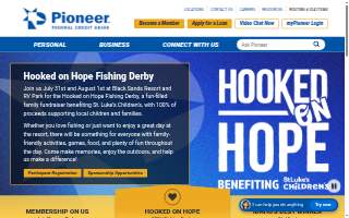 Pioneer Federal Credit Union | Caldwell website