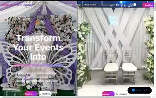Quintero Party Rentals website