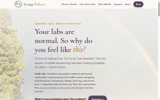 Syringa Wellness: Counseling, Neurofeedback & Holistic Healthcare website