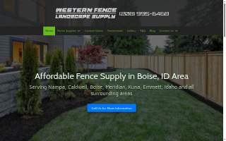 Western Fence & Landscape Supply of Star website