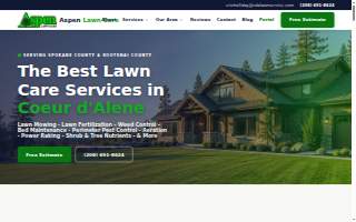 Aspen Lawn Care website
