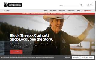 Black Sheep Sporting Goods of Coeur d'Alene website