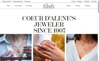 Clark's Diamond Jewelers website