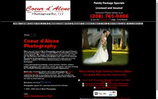 Coeur d'Alene Photography website