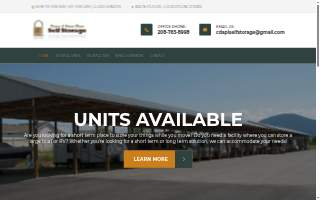 Coeur D'Alene Place Self Storage website