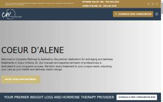 Complete Wellness & Aesthetics of Coeur d'Alene website