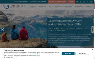 Empire Eye Physicians website