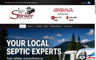Little StinkerSeptic Service website