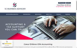 SC Business Advisory CPA website