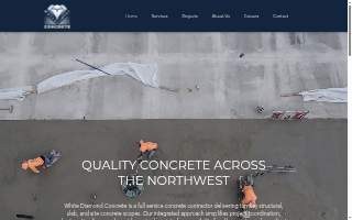 White Diamond Concrete LLC website