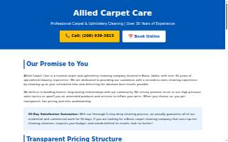 Allied Carpet Care website