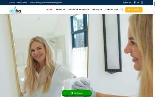 Aloha House Cleaning website
