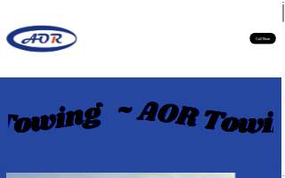 AOR Towing website