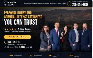 Attorneys of Idaho Boise Accident Lawyers and Criminal Defense Attorneys website