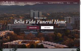 Bella Vida Funeral Home website