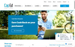 CapEd Credit Union of Eagle website