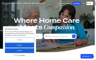 Cornerstone Caregiving of Eagle website