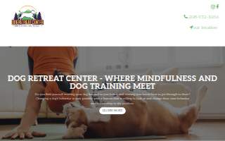 Dog Retreat Center website