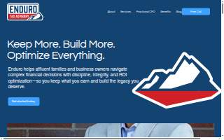 Enduro Tax Advisory website
