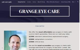 Grange Eye Care website