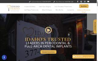 Idaho Perio Center for Dental Implants and Laser Periodontal Therapy website