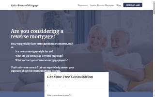 Idaho Reverse Mortgages website