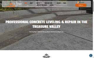 Leveled Up Concrete Inc of Eagle website