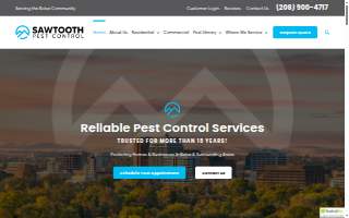 Sawtooth Pest Control website