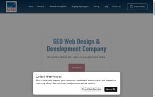 Surge Web Design of Eagle website