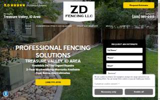 ZD Fencing LLC of Eagle website