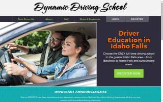 Dynamic Driving School website