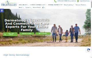 High Valley Dermatology website