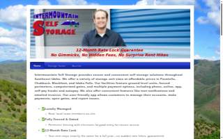 Intermountain Self Storage website