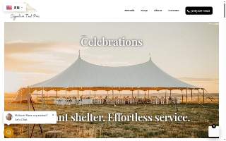 Signature Tent Pros website
